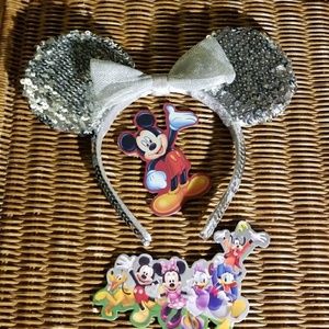 Disney Silver Bow  Headband